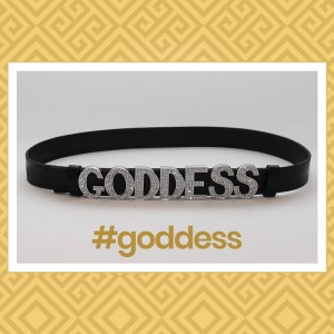 GODDESS leather belt